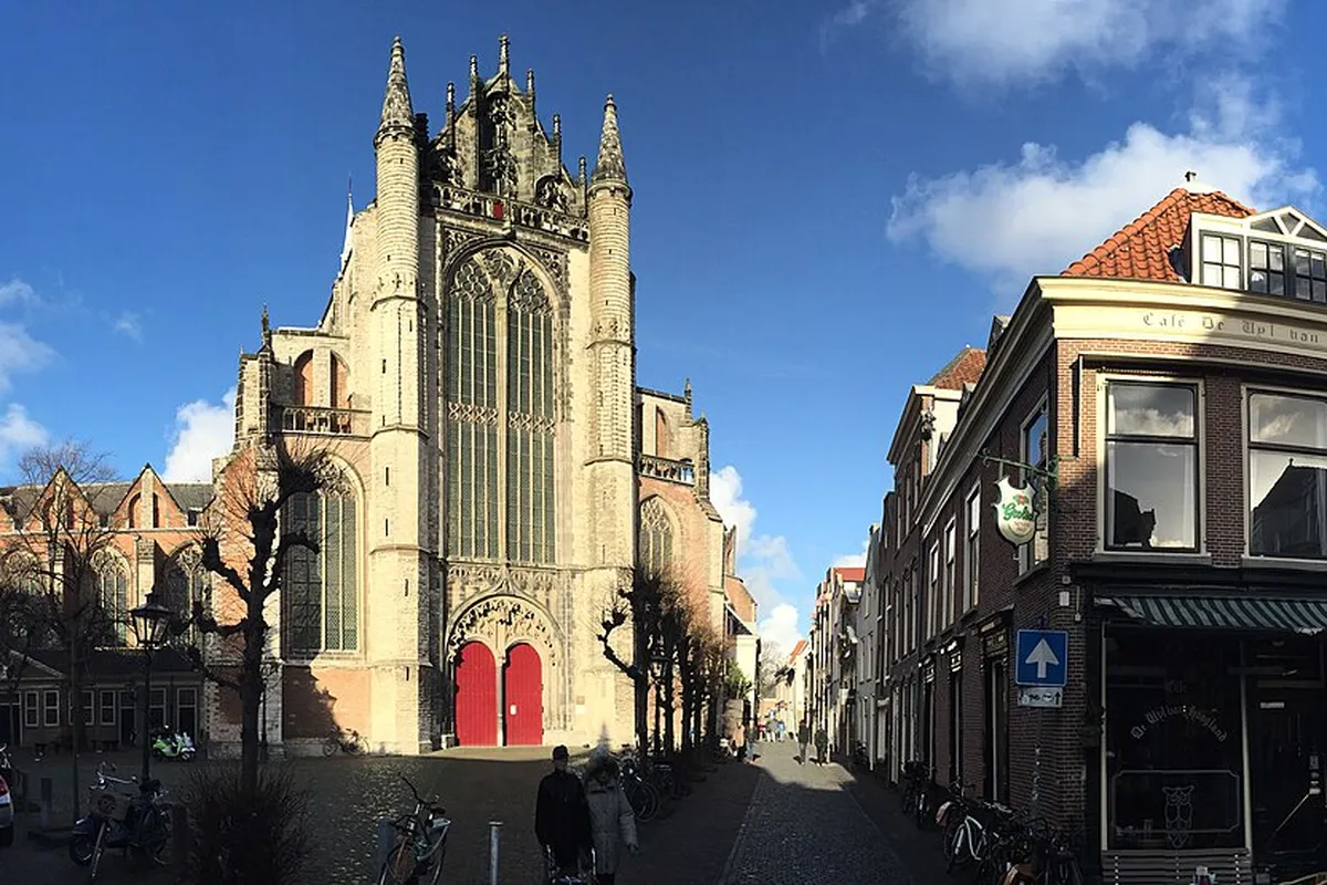 Leiden city view