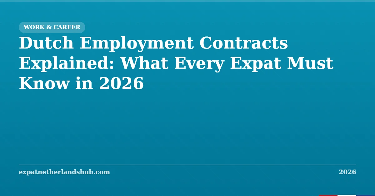 Dutch Employment Contracts: What Every Expat Must Know | Expat ...