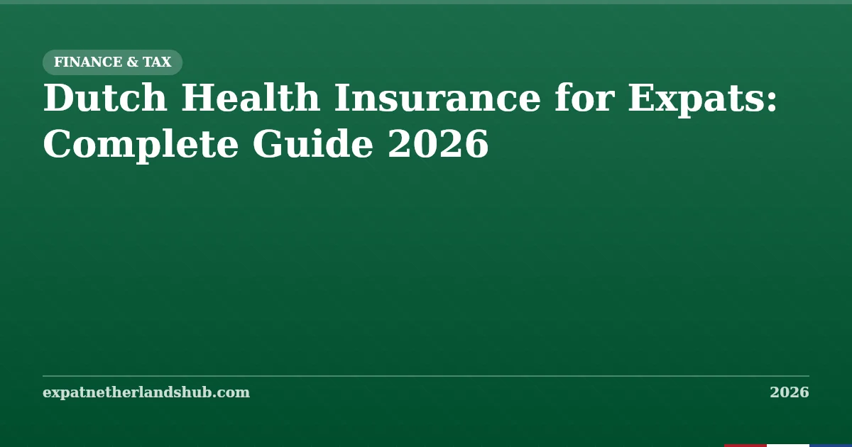 Dutch Health Insurance for Expats: Complete Guide 2026